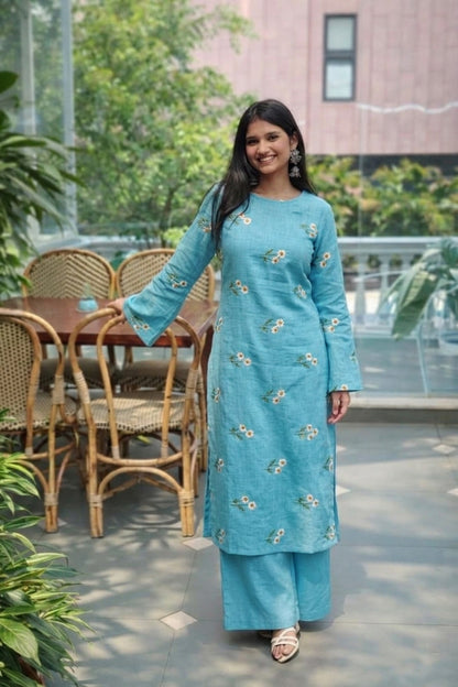 Cotton Linen Embroidery Fabric