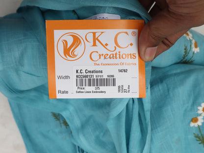 Cotton Linen Embroidery Fabric
