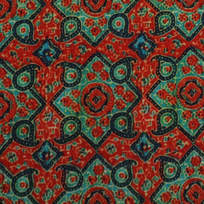 Multi Color Modal Satin Print Fabric