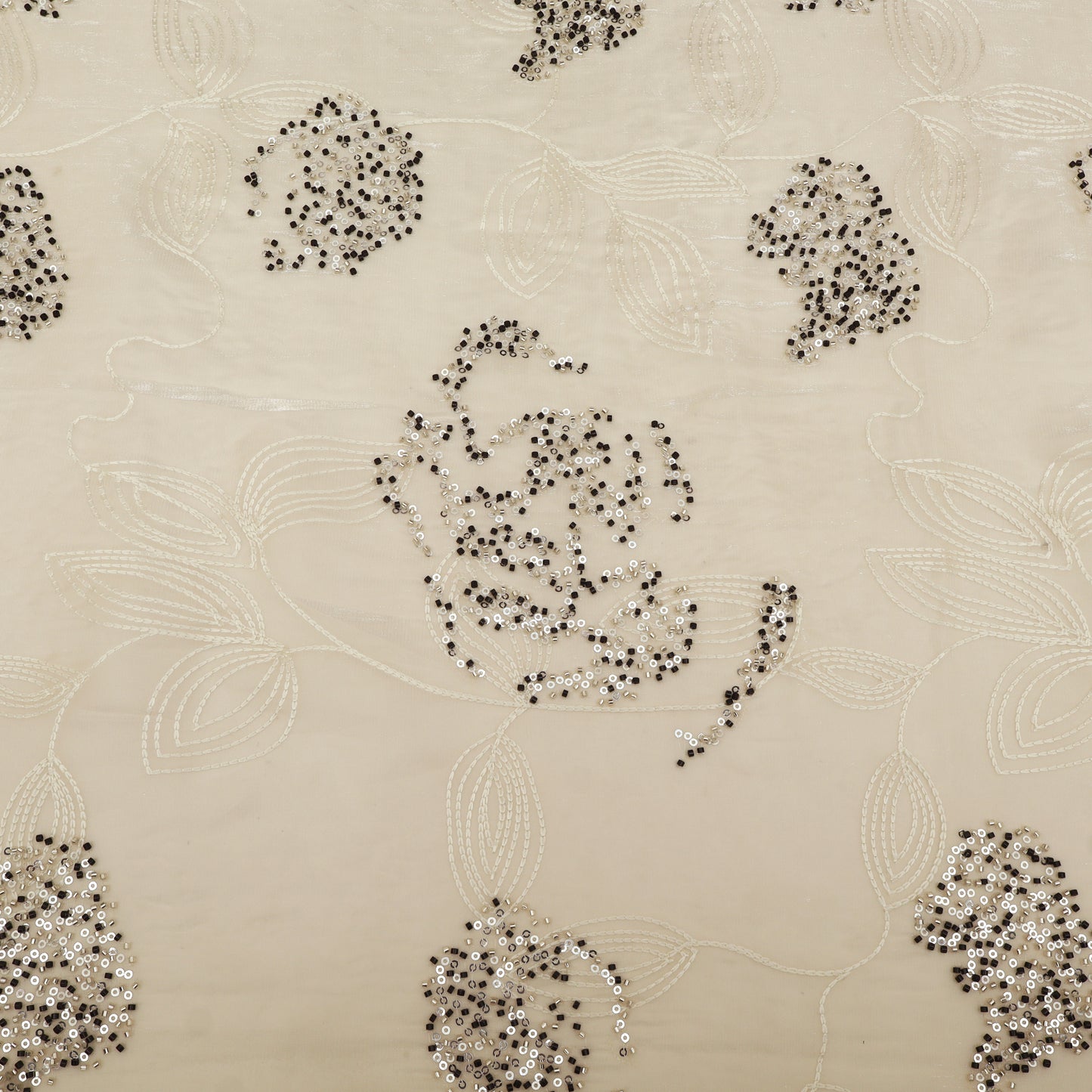 Satin Organza Embroidery Fabric