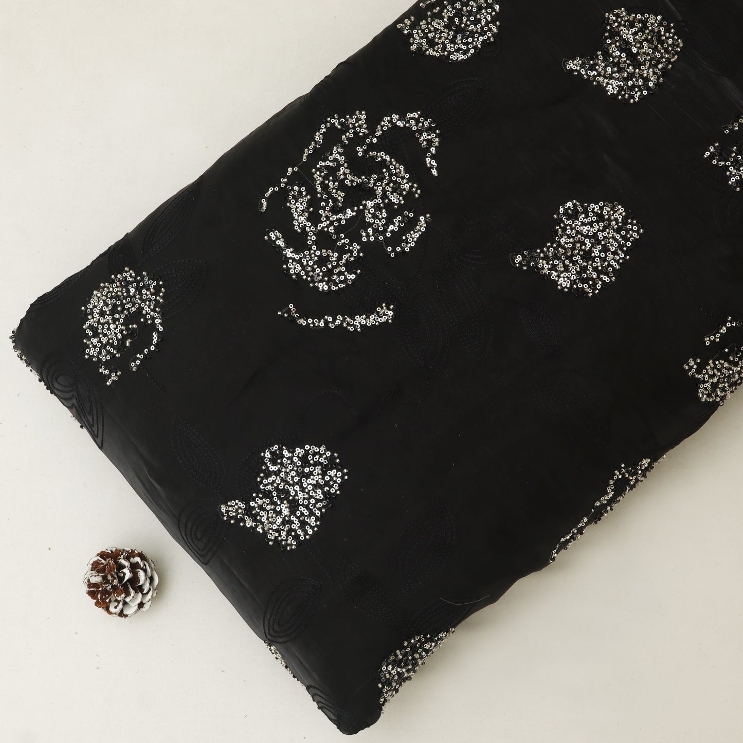 Satin Organza Embroidery Fabric