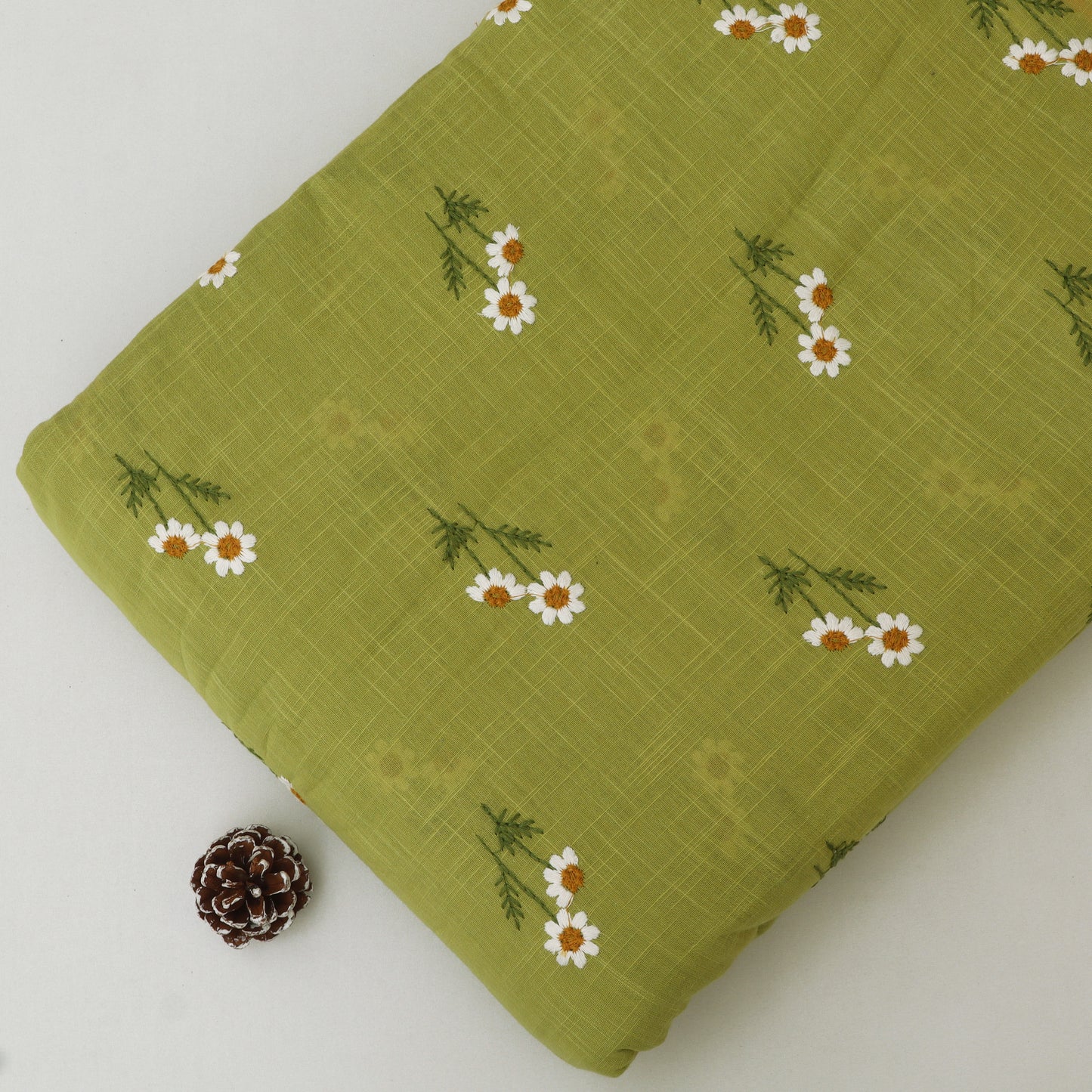 Cotton Linen Embroidery Fabric