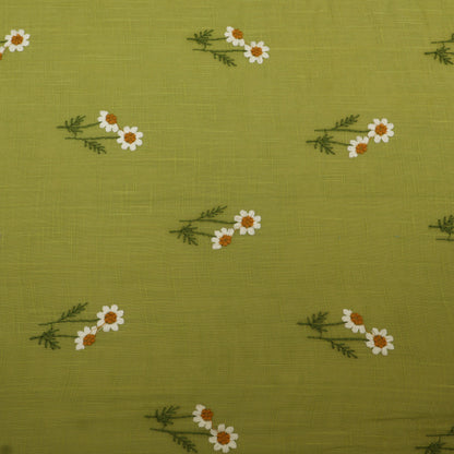 Cotton Linen Embroidery Fabric