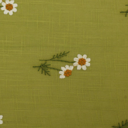 Cotton Linen Embroidery Fabric