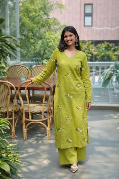 Cotton Linen Embroidery Fabric