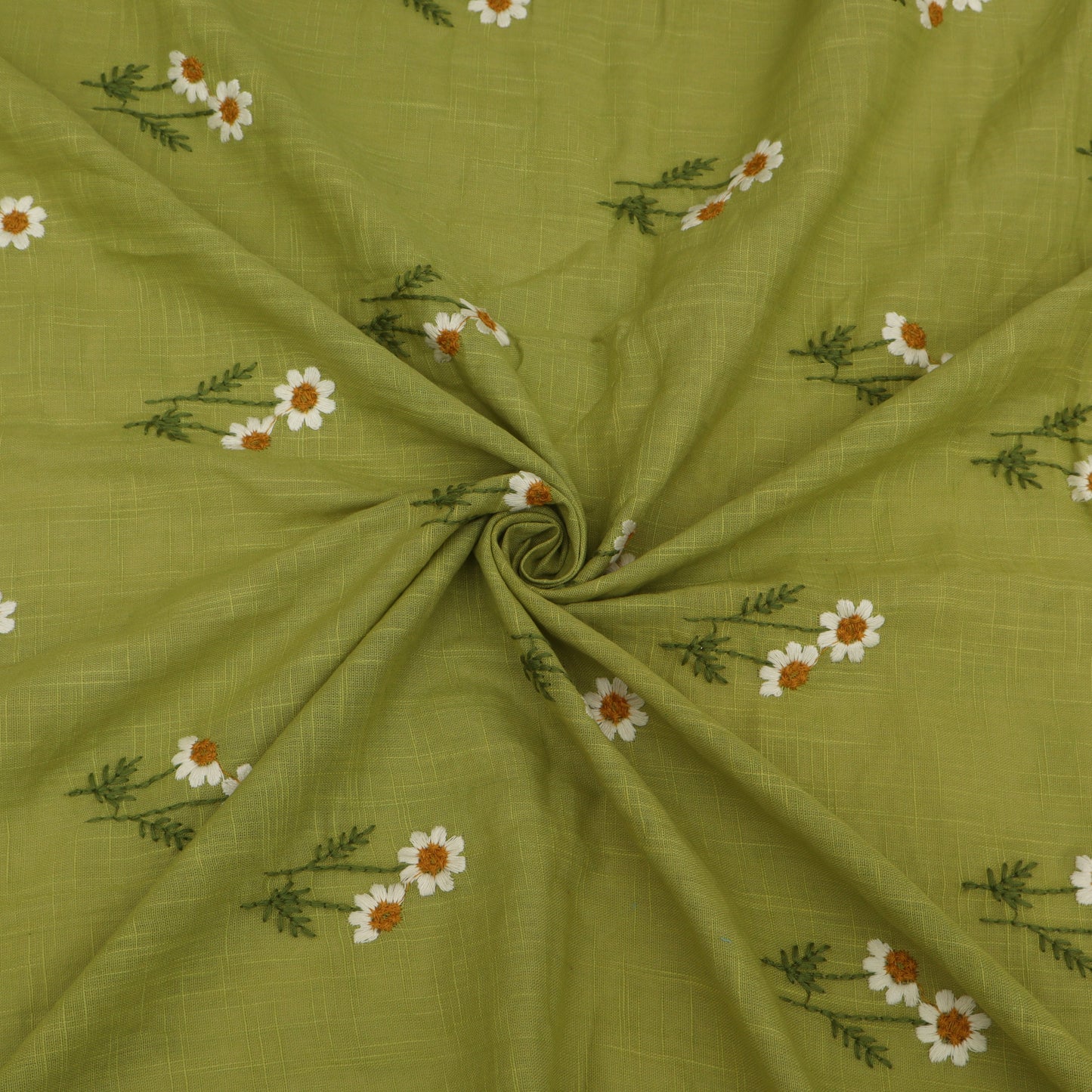 Cotton Linen Embroidery Fabric