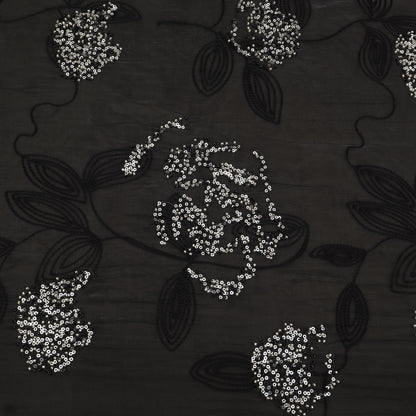 Satin Organza Embroidery Fabric