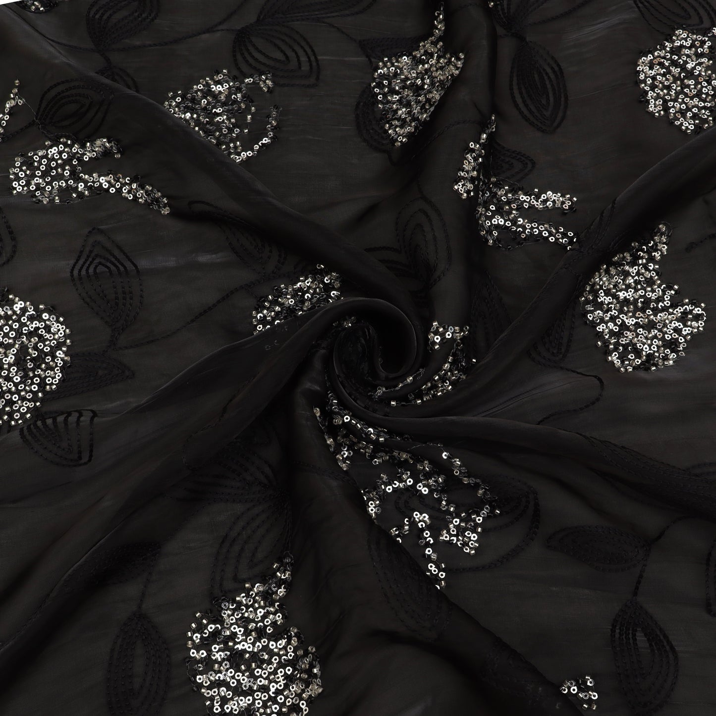 Satin Organza Embroidery Fabric