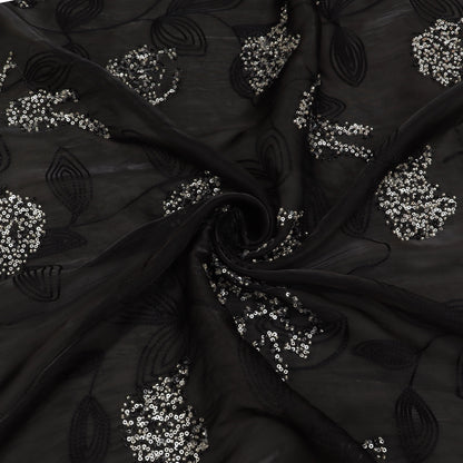 Satin Organza Embroidery Fabric