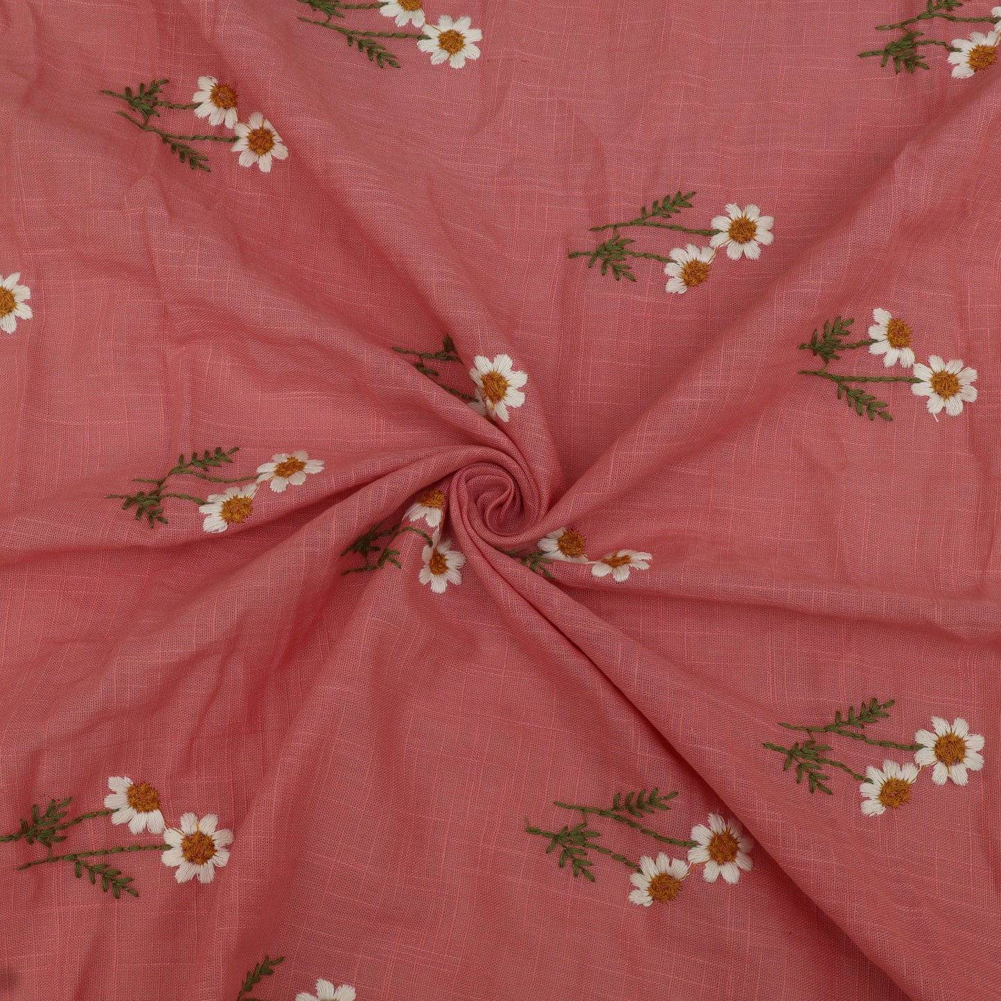 Cotton Linen Embroidery Fabric
