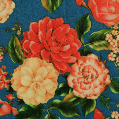 Floral Velvet Print Fabric