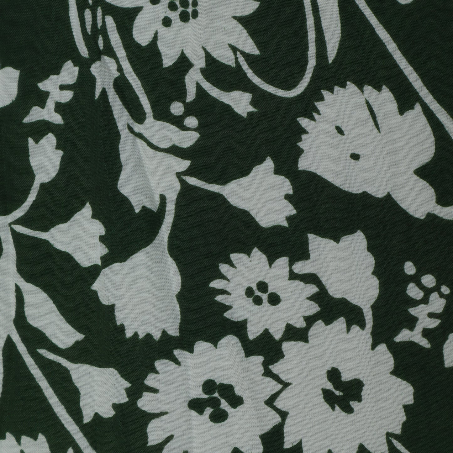 Green Color Modal Satin Print Fabric