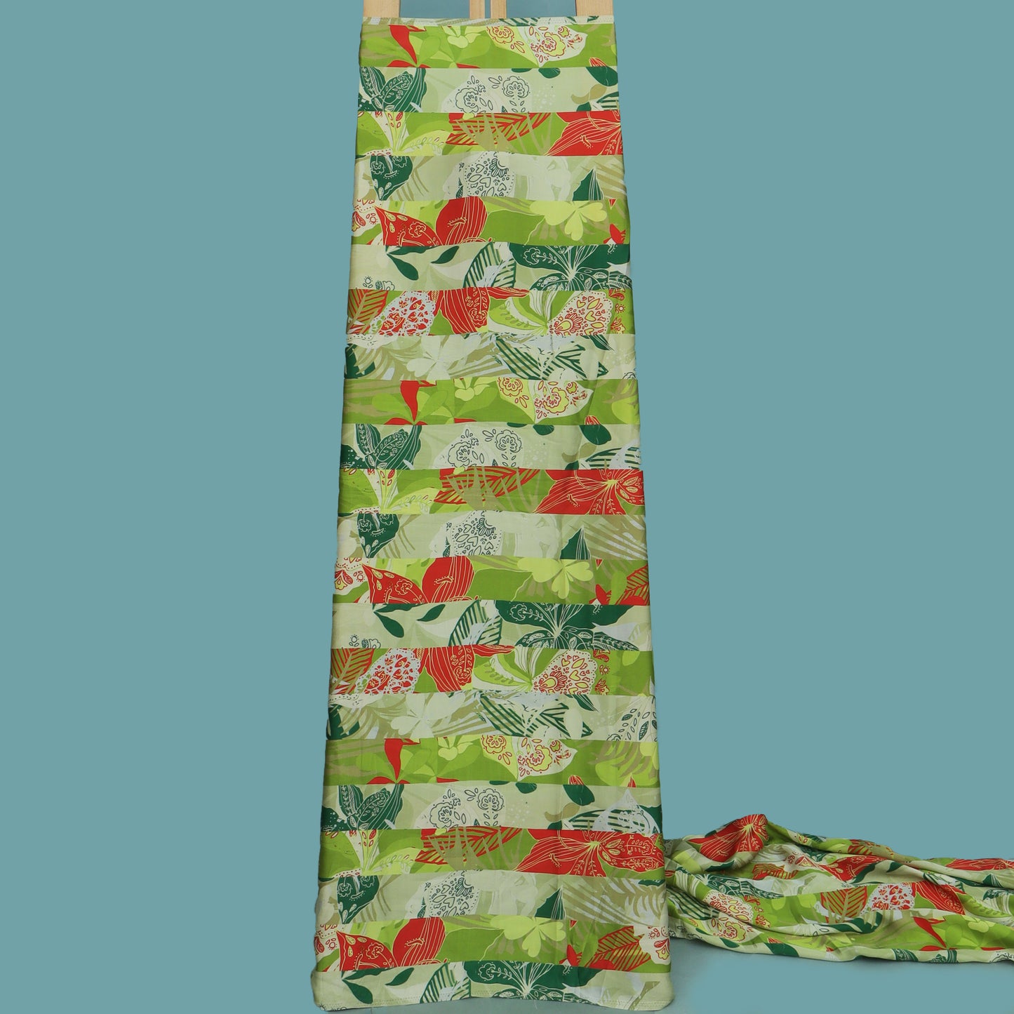 Multi Color Modal Satin Print Fabric