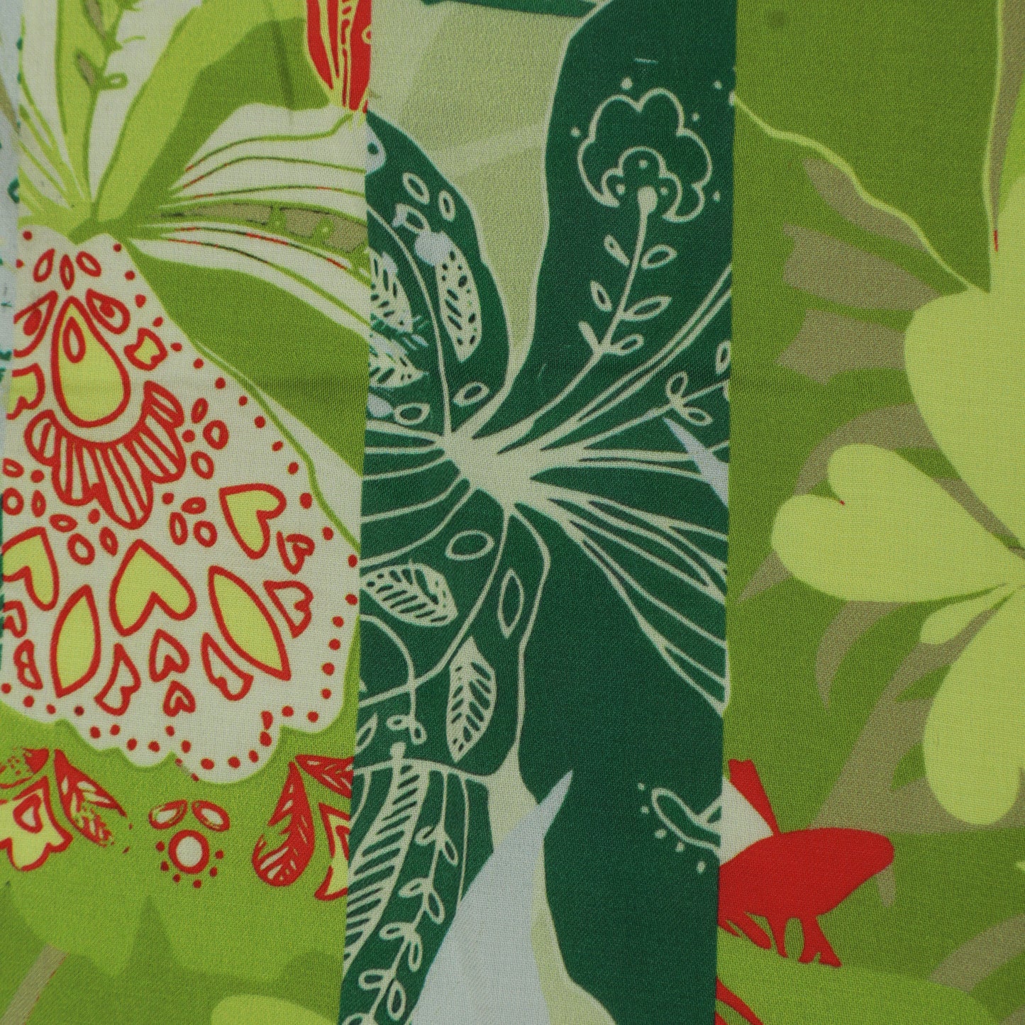 Multi Color Modal Satin Print Fabric