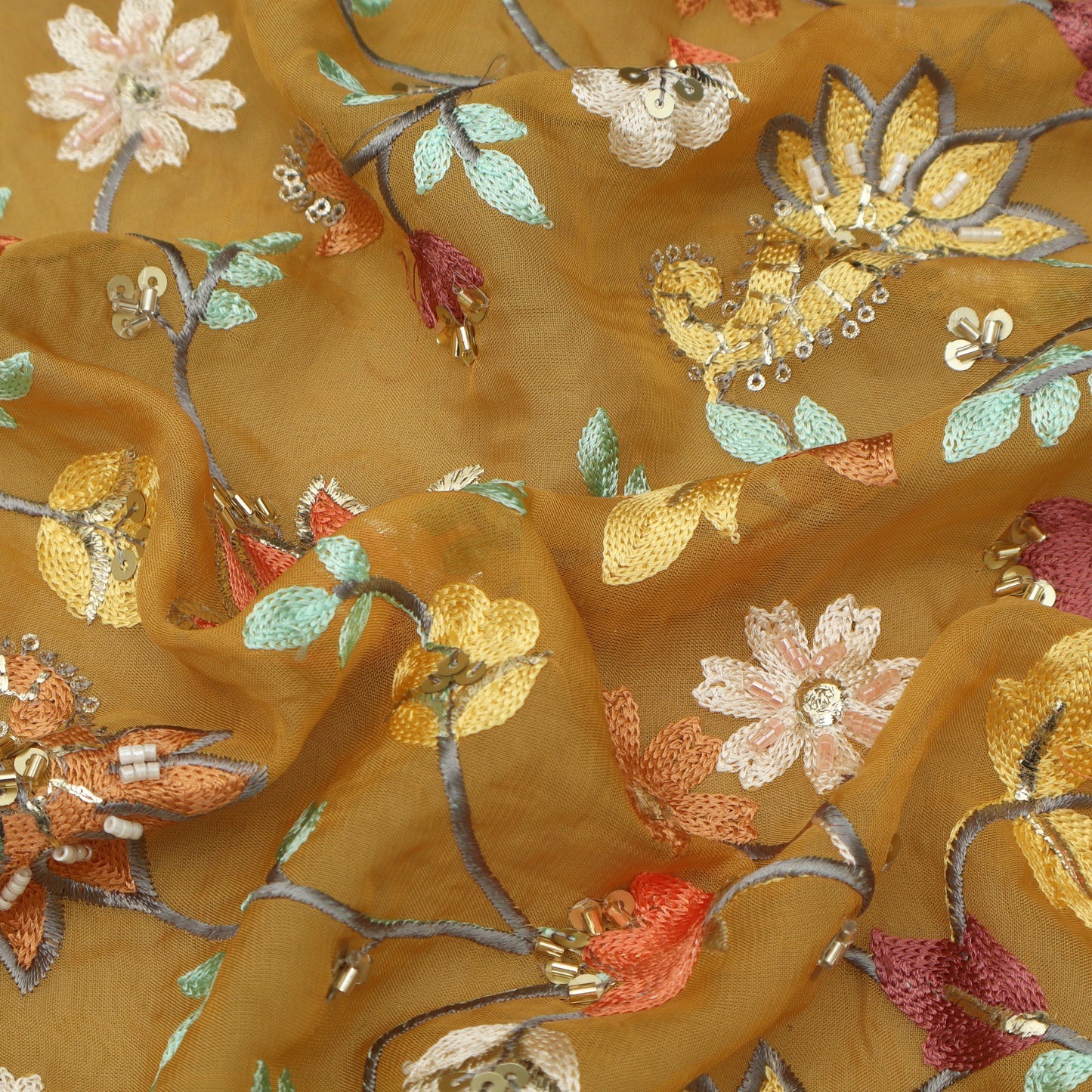 Organza Embroidery Fabric