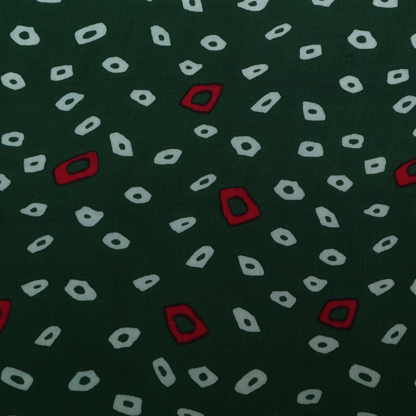 Green Muslin Print Fabric