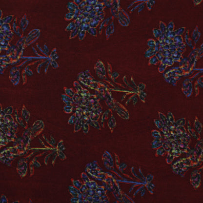 Multi Color Modal Satin Print Fabric