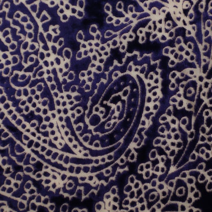 Blue Color Pure Brasso Velvet Fabric