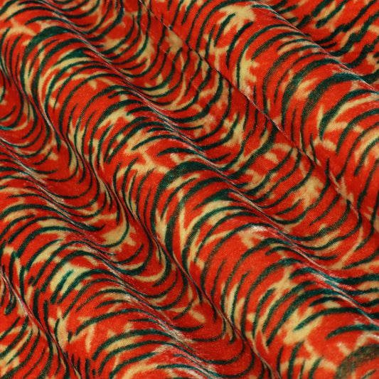 Pure Velvet Print Fabric