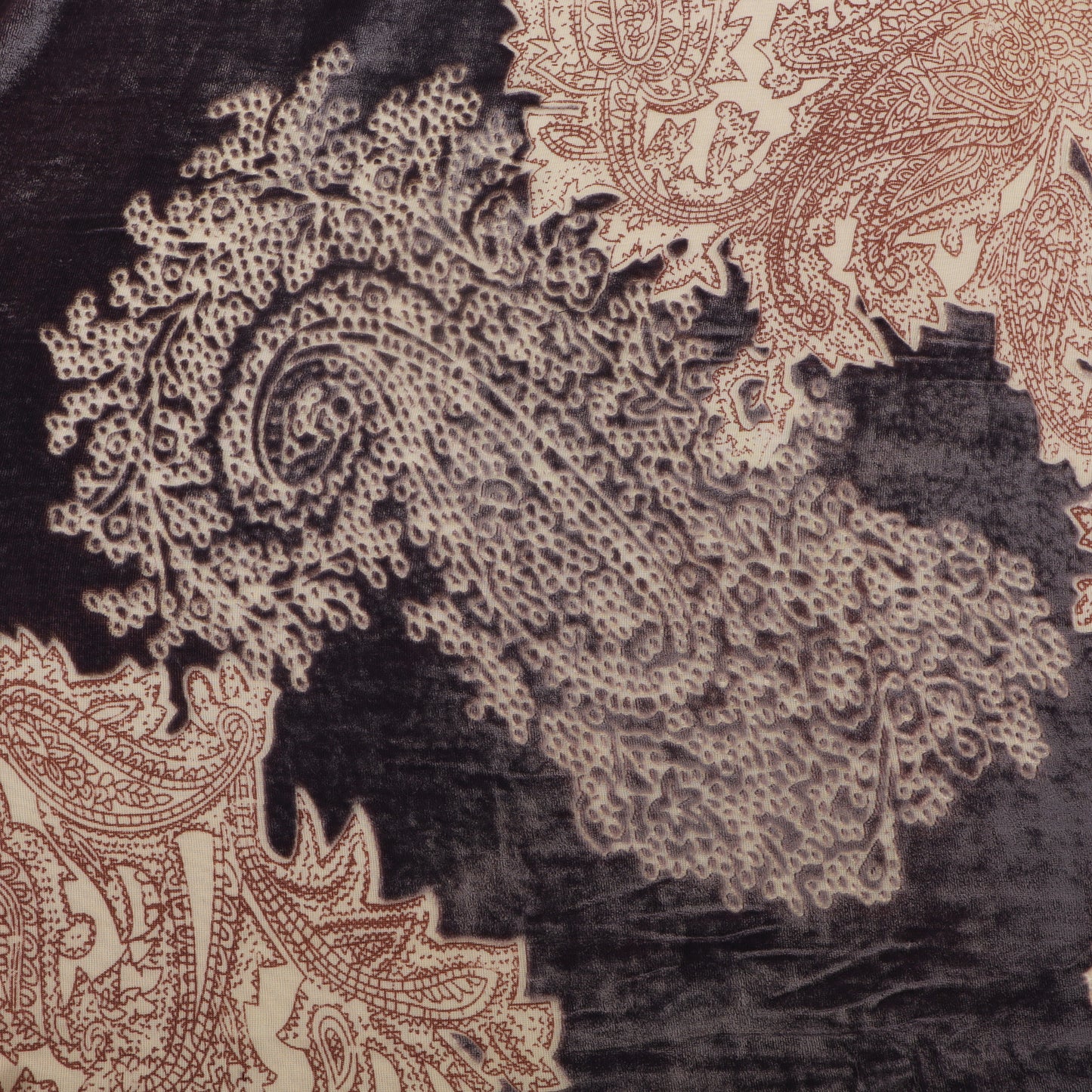 Purple Color Pure Brasso Velvet Fabric