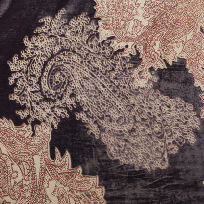 Purple Color Pure Brasso Velvet Fabric