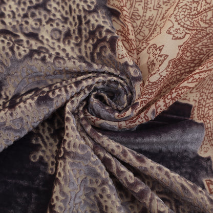 Purple Color Pure Brasso Velvet Fabric