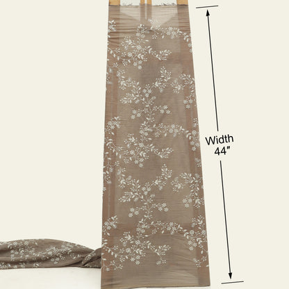 Crush Mul Chanderi Embroidery Fabric