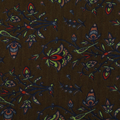 Multi Color Modal Satin Print Fabric