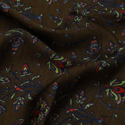 Multi Color Modal Satin Print Fabric