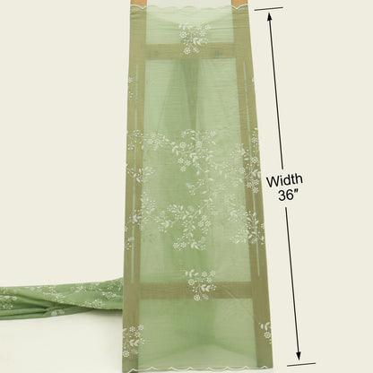 Mul Chanderi Border Embroidery Dupatta