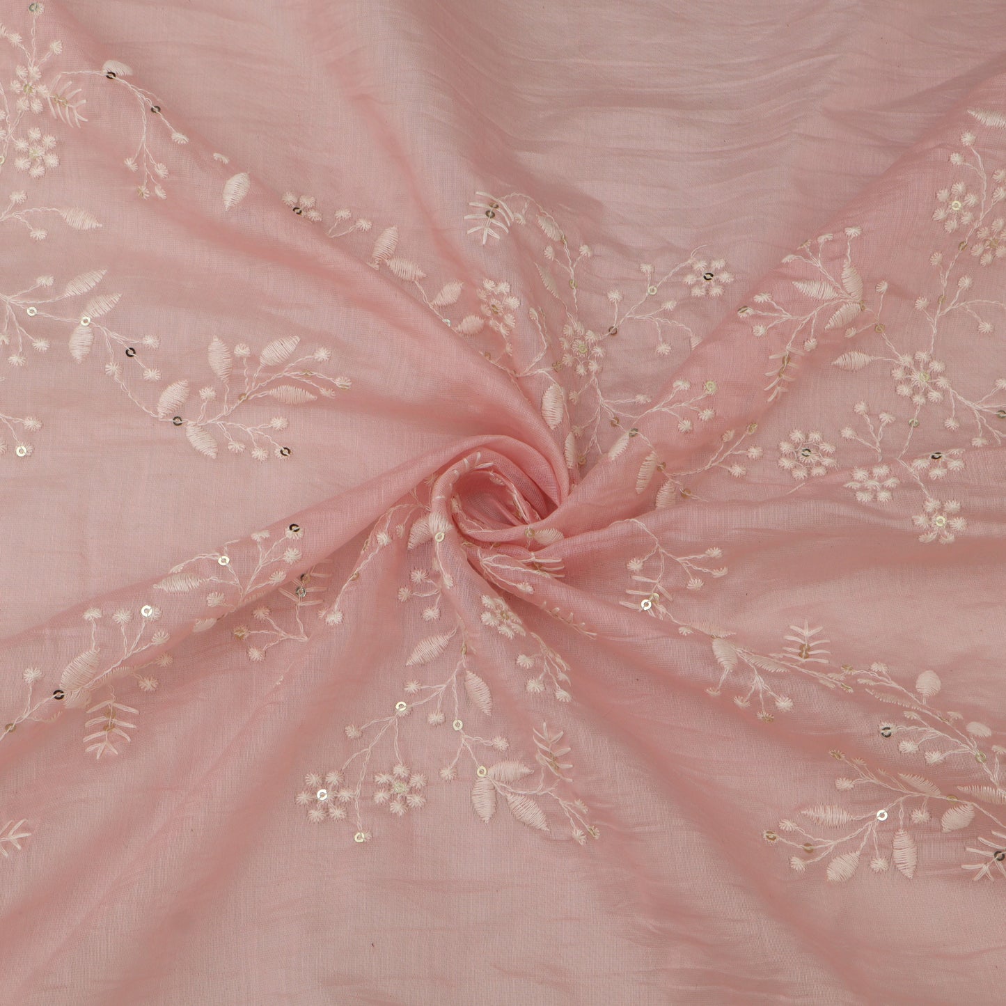 Mul Chanderi Border Embroidery Dupatta