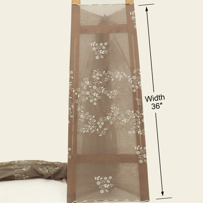 Mul Chanderi Border Embroidery Dupatta