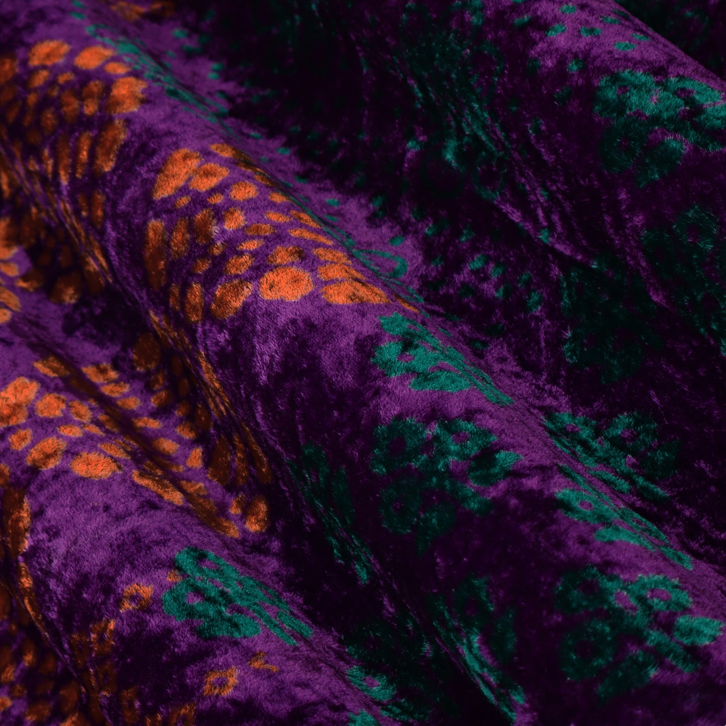Pure Velvet Print Fabric
