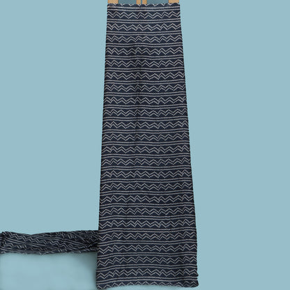 Blue Color Modal Satin Print Fabric