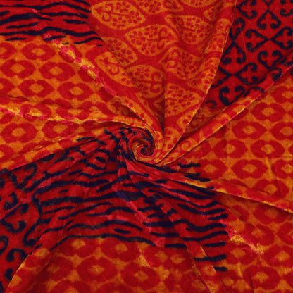 Pure Velvet Print Fabric