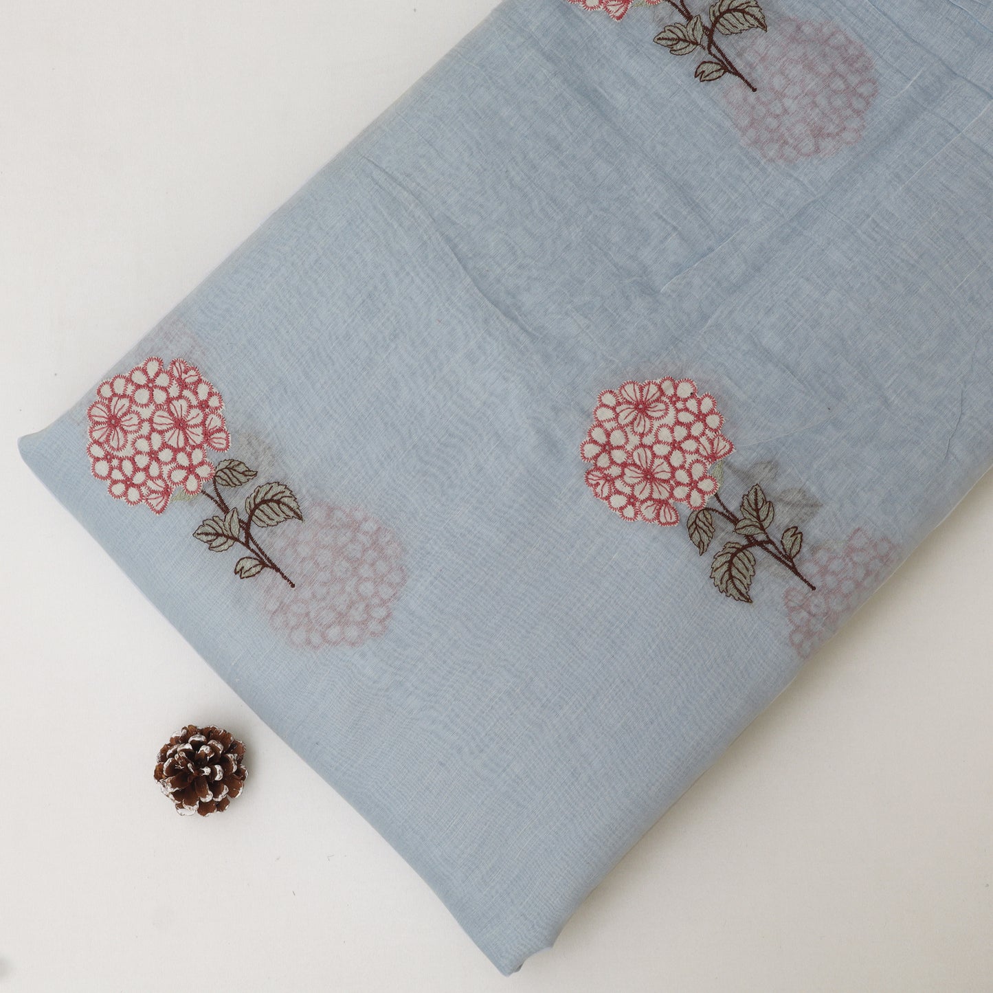 Chanderi Embroidery Fabric