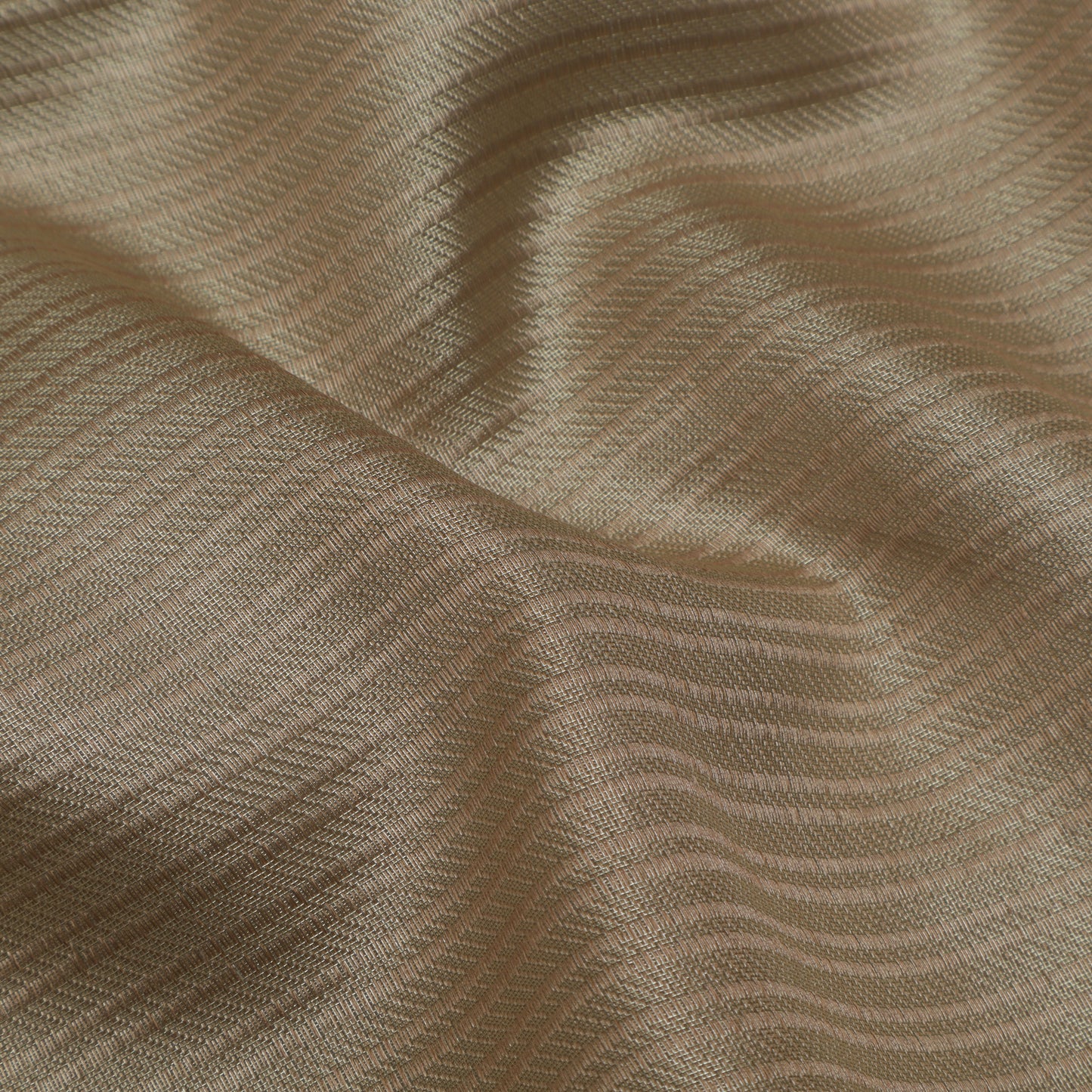 Beige Color Zari Brocade Fabric