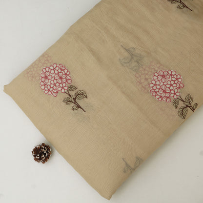 Chanderi Embroidery Fabric