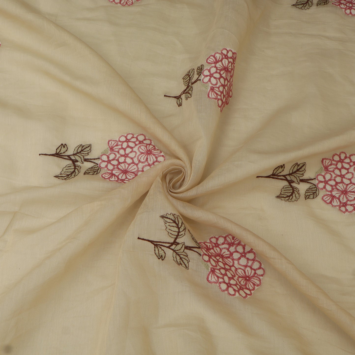 Chanderi Embroidery Fabric