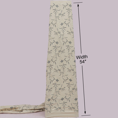 Spun Silk Embroidery Fabric