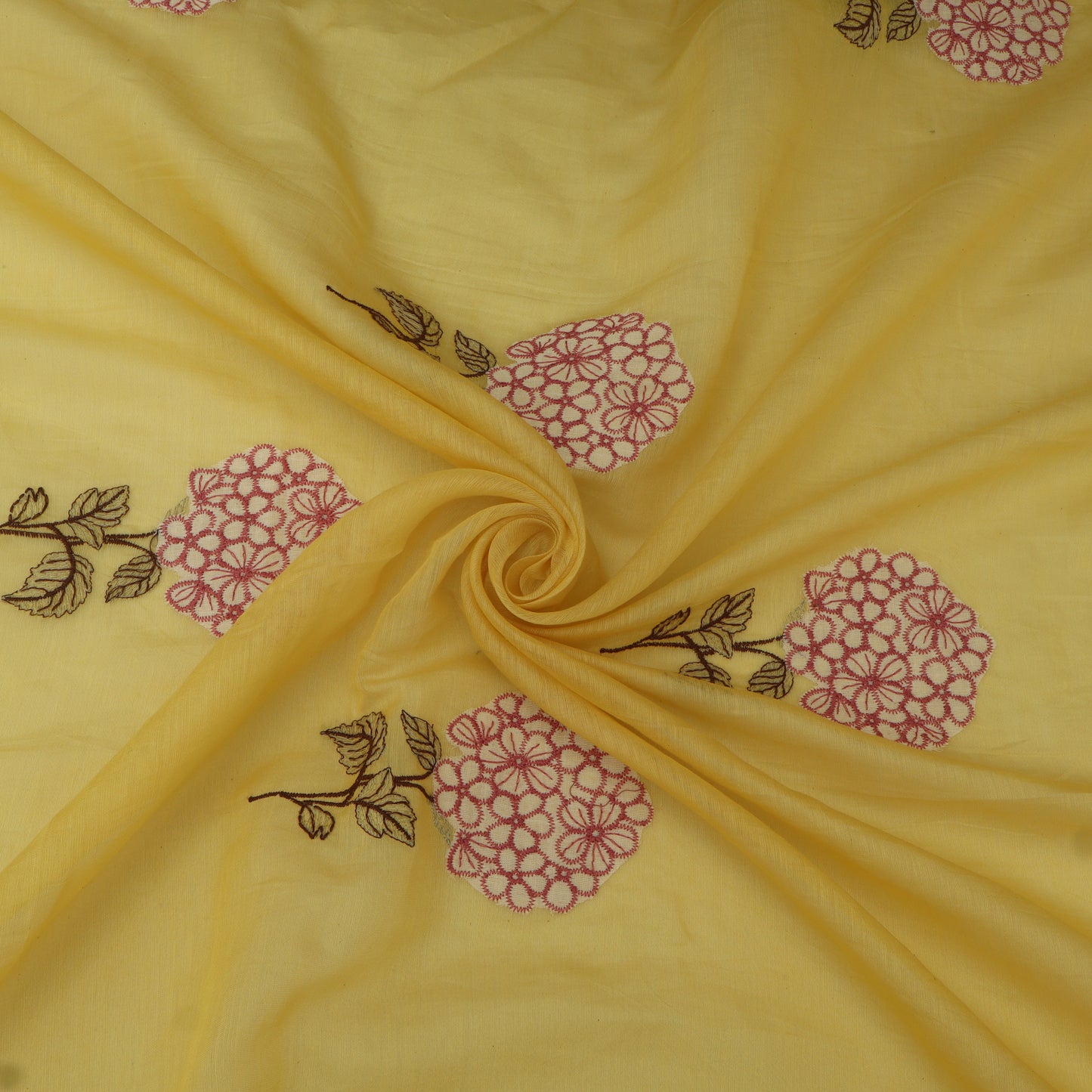 Chanderi Embroidery Fabric