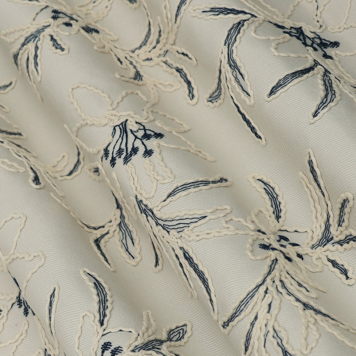Spun Silk Embroidery Fabric
