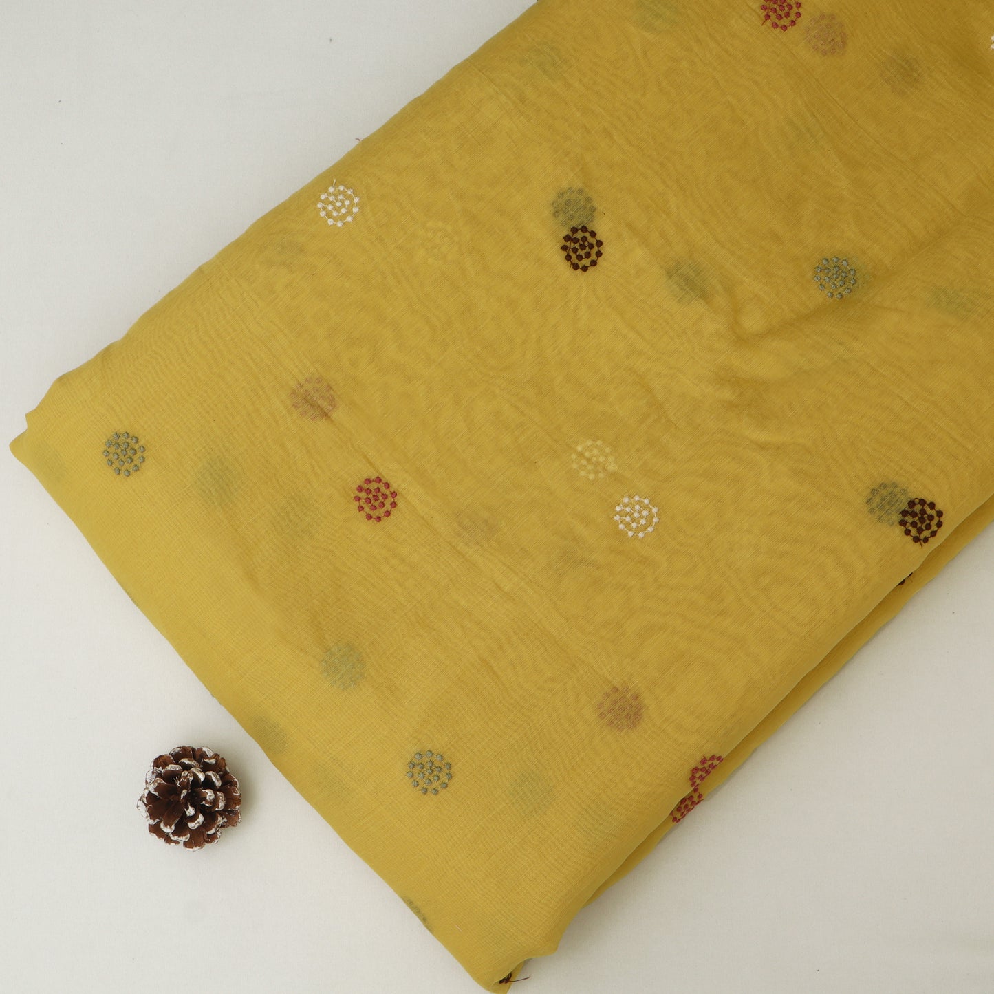 Chanderi Embroidery Fabric