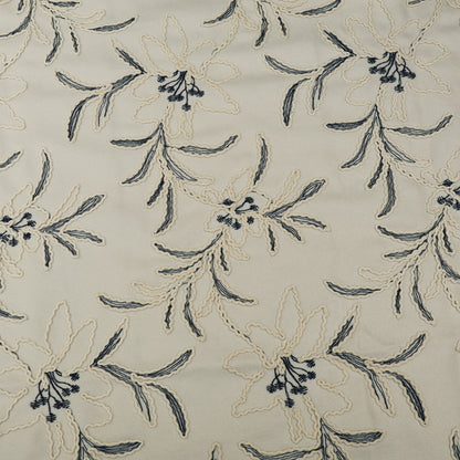 Spun Silk Embroidery Fabric