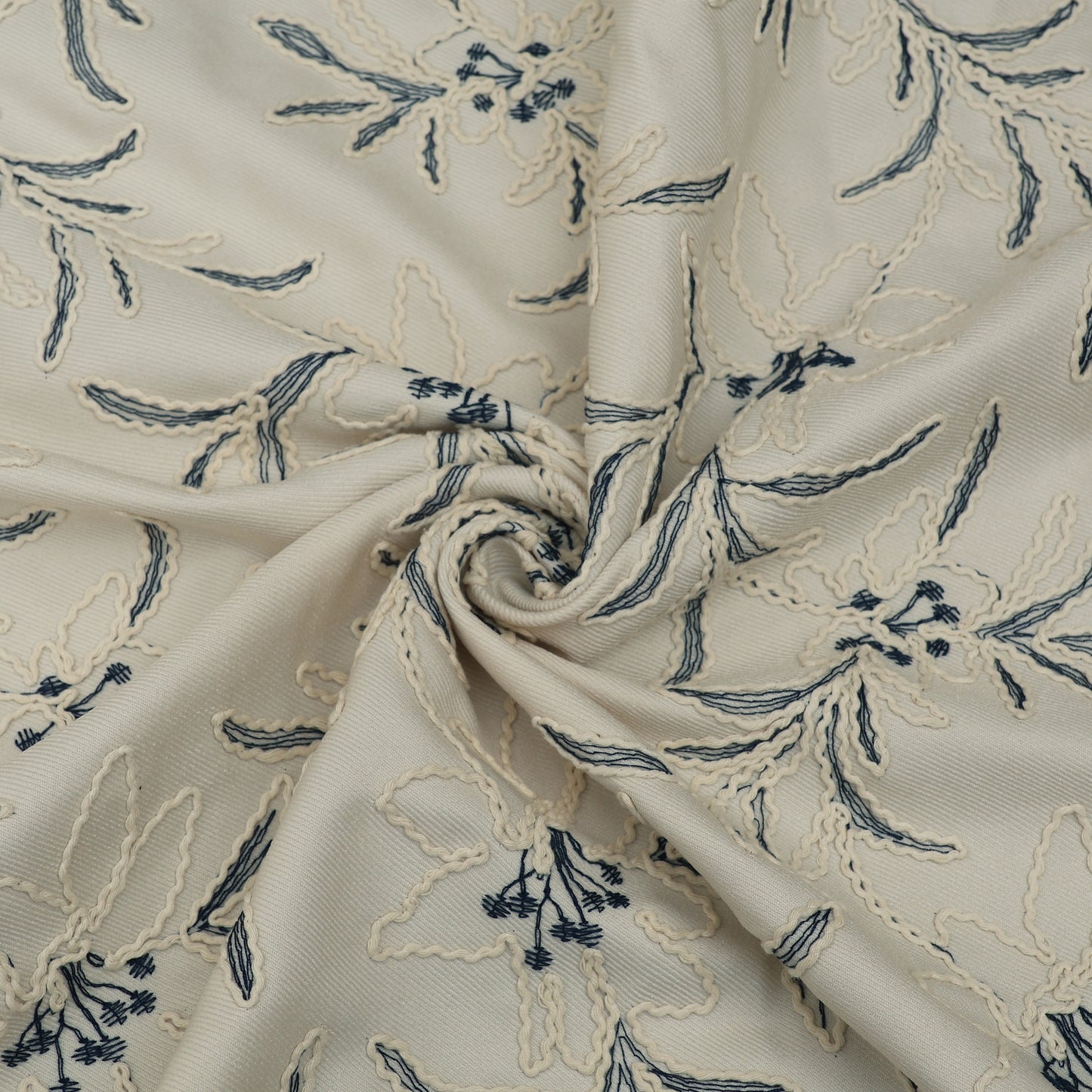 Spun Silk Embroidery Fabric