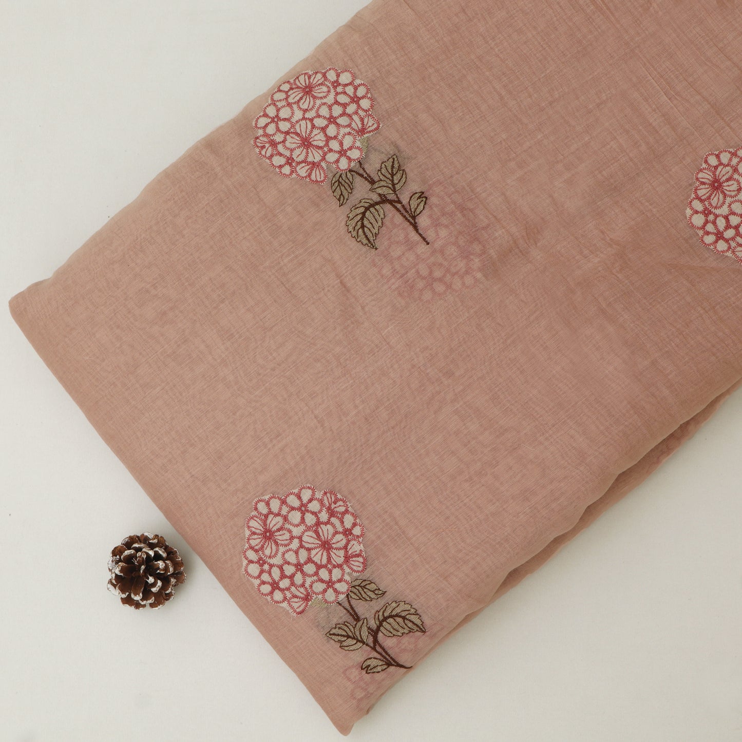 Chanderi Embroidery Fabric
