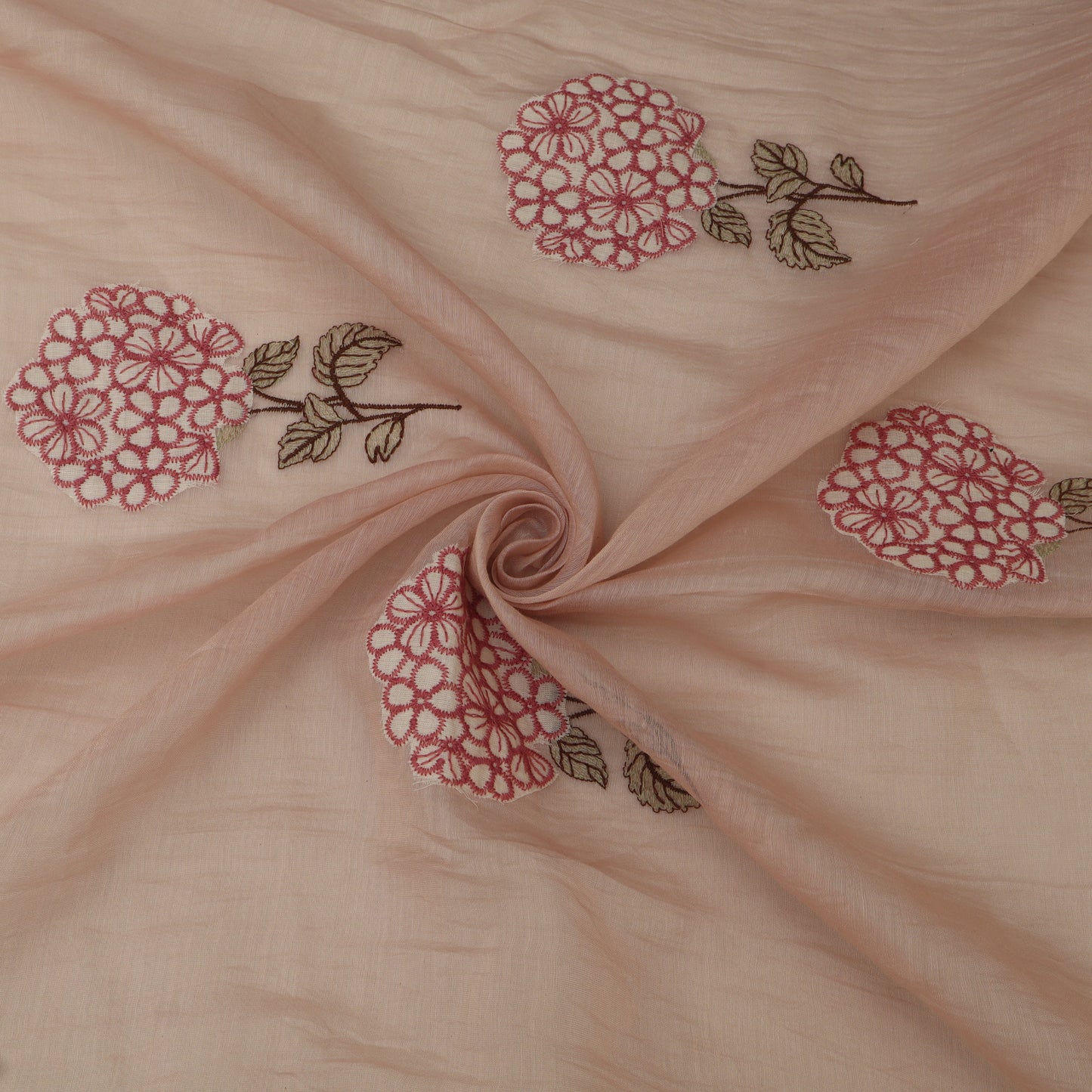 Chanderi Embroidery Fabric