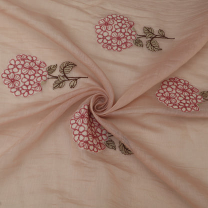 Chanderi Embroidery Fabric