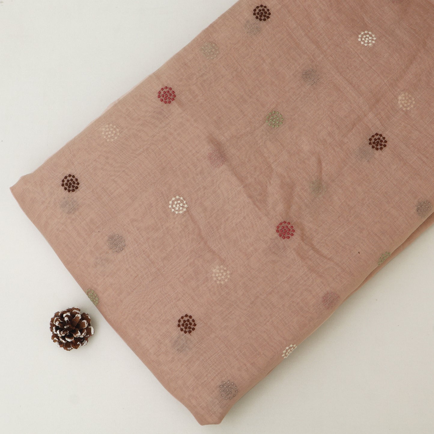 Chanderi Embroidery Fabric