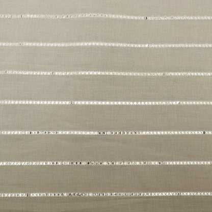 Off White Color Kora Cotton Embroidery Fabric